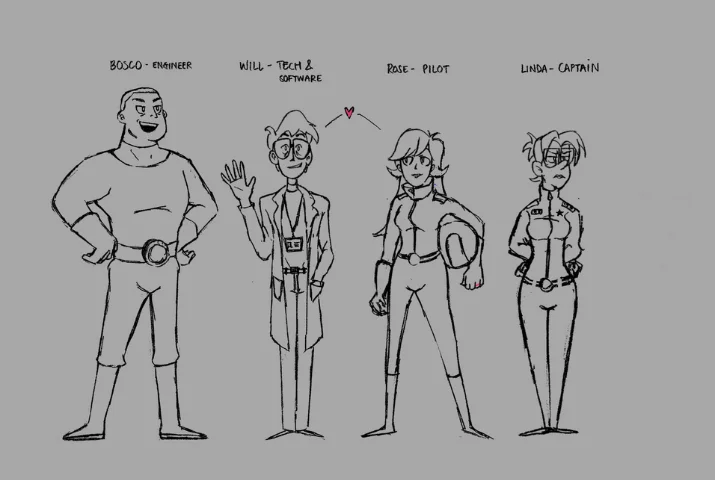 Ship's Crew Character Lineup